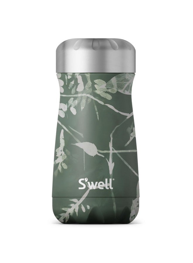 S'well S'well Stainless Steel Traveler, 12oz, Green Foliage, Triple Layered Vacuum Insulated Containers Keeps Drinks Cold for 20 Hours and Hot for 9, BPA Free, Easy Carrying On the Go - Image 1