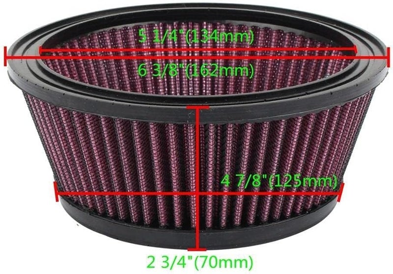 QASULER Motorcycle Air Filter Cleaner Element - Image 2