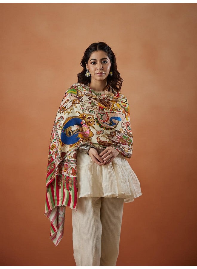 Pashmoda Women Rangat Fine Soft Bamboo Fibre Stole (Size : 71X203 CM) - Image 5