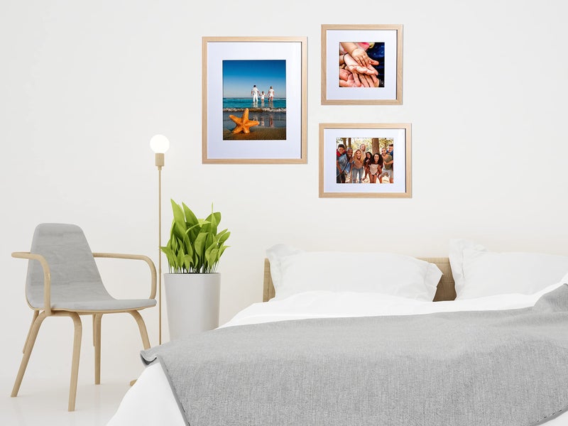 FrameWorks 8.5x11 Classic Wooden Document Frames Tempered Glass/Natural Oak / 2-Pack - Image 2