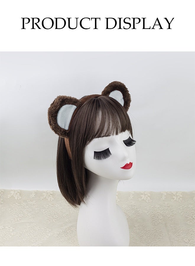 DUNISO Two Sets Children's Halloween Headband Suit for Kids，Halloween Animal Ears Headband Set，Monkey Ear Headband，Soft and High-quality，for birthdays, Halloween, Christmas, carnivals, costume parties - Image 5