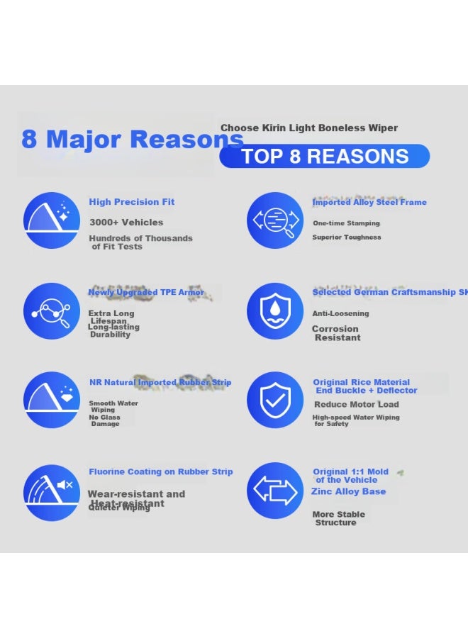 Generic Kirin Light Wiper Blades For Skoda Superb 2016-2025, Original Boneless Silent 26/18 - Image 1