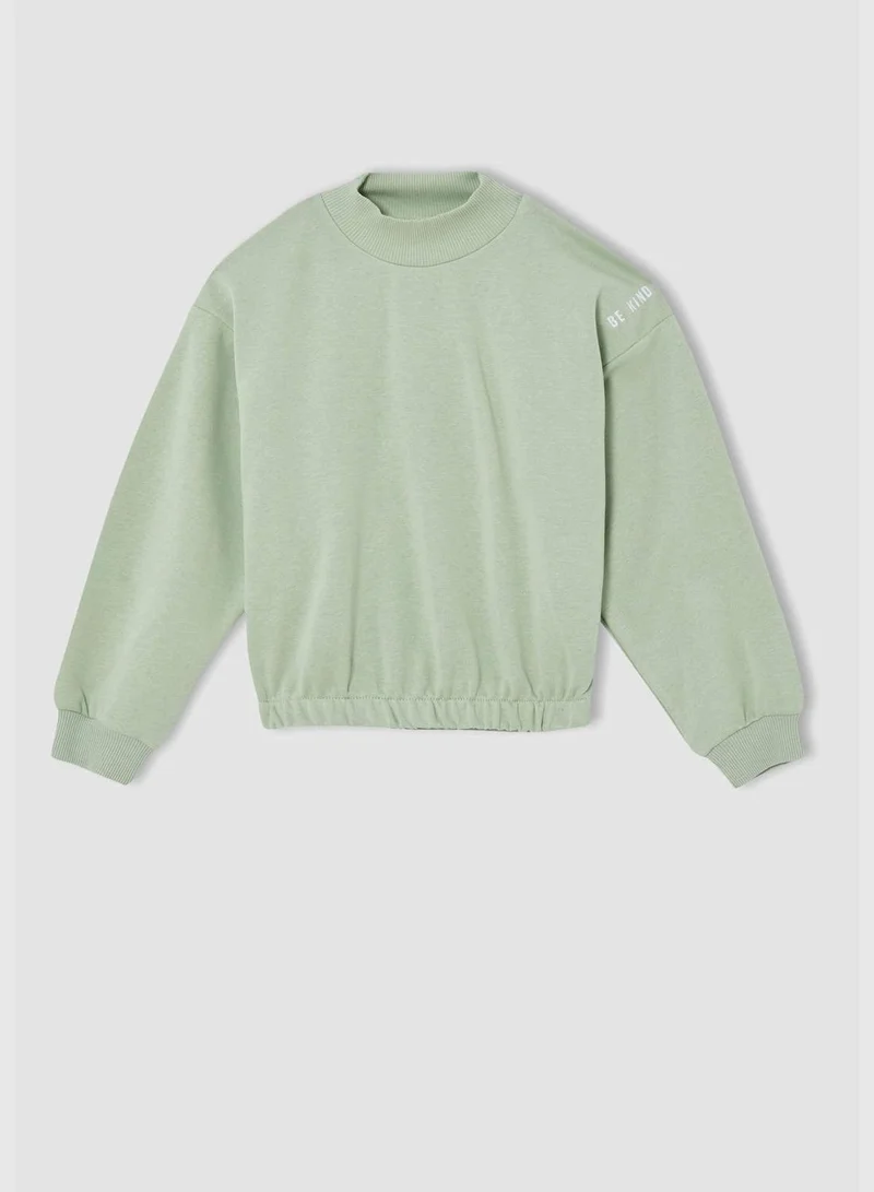DeFacto Regular Fit Turtleneck Long Sleeve Sweatshirt