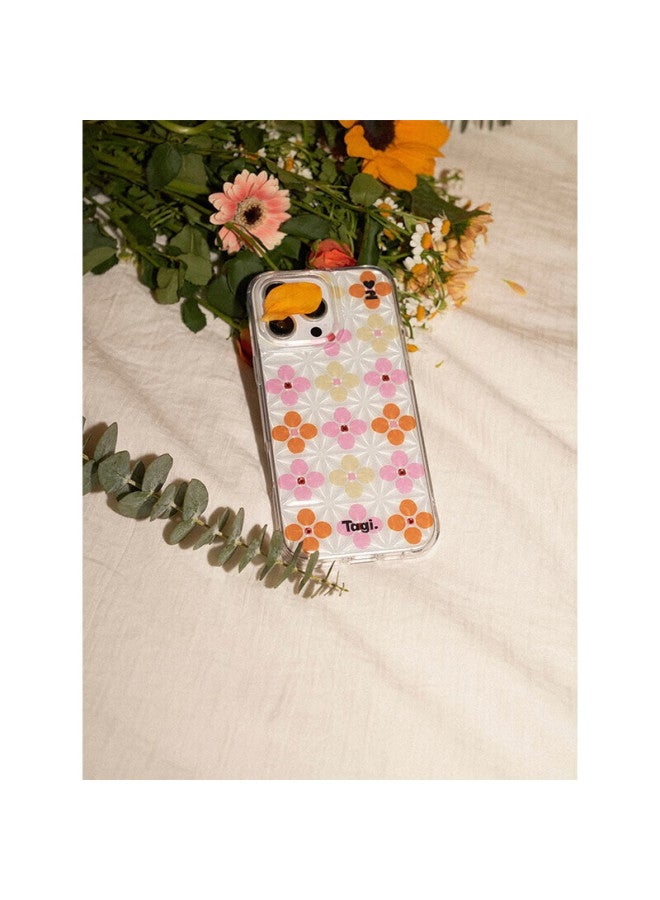 Tagi. Tagi Ice Cube Diamond Transparent Phone Case, Full Protection Anti-drop, 3d Cute Transparent Creative Phone Chain, Suitable For Iphone17promax-raspberry Small Flower - Image 2
