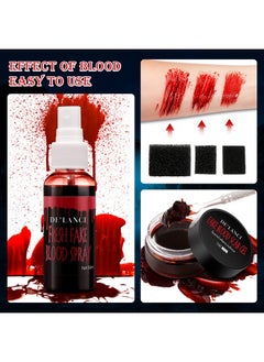 Halloween Fake Blood Makeup Kitedible Fake Blood Gel 1.06Oz + Fake Blood Spray 1.76Oz + Coagulated Blood 1.06Oz Realistic Washable Special Effects Sfx Makeup Set For Zombie Vampire Monster Cosplay - pzsku/Z27753275FED760563BD1Z/45/_/1707975611/6f25f63c-e3bc-4a6a-9de0-1648952c5d9d