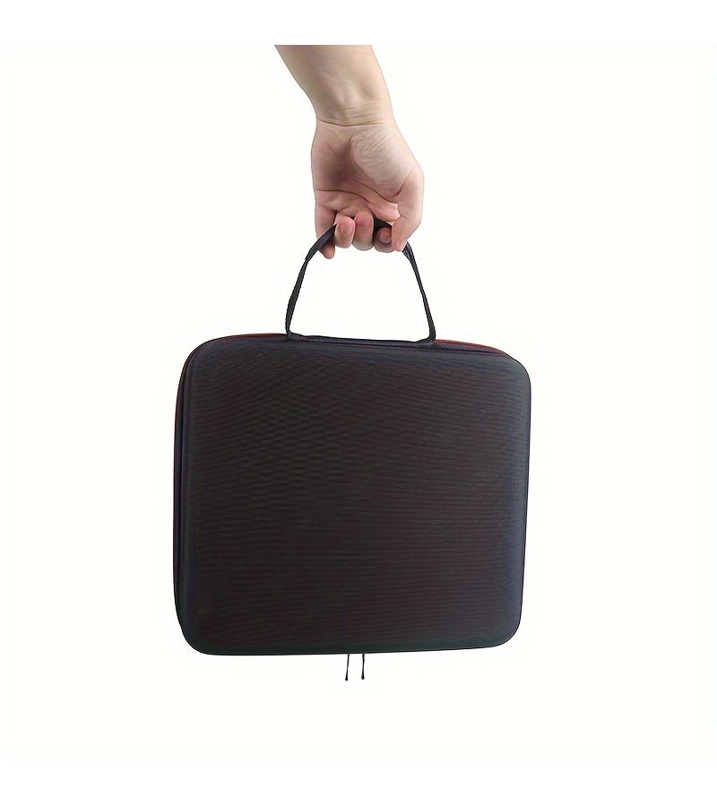 Black Portable Shockproof Microphone Storage Bag EVA Case Drop Proof Zipper - Image 1