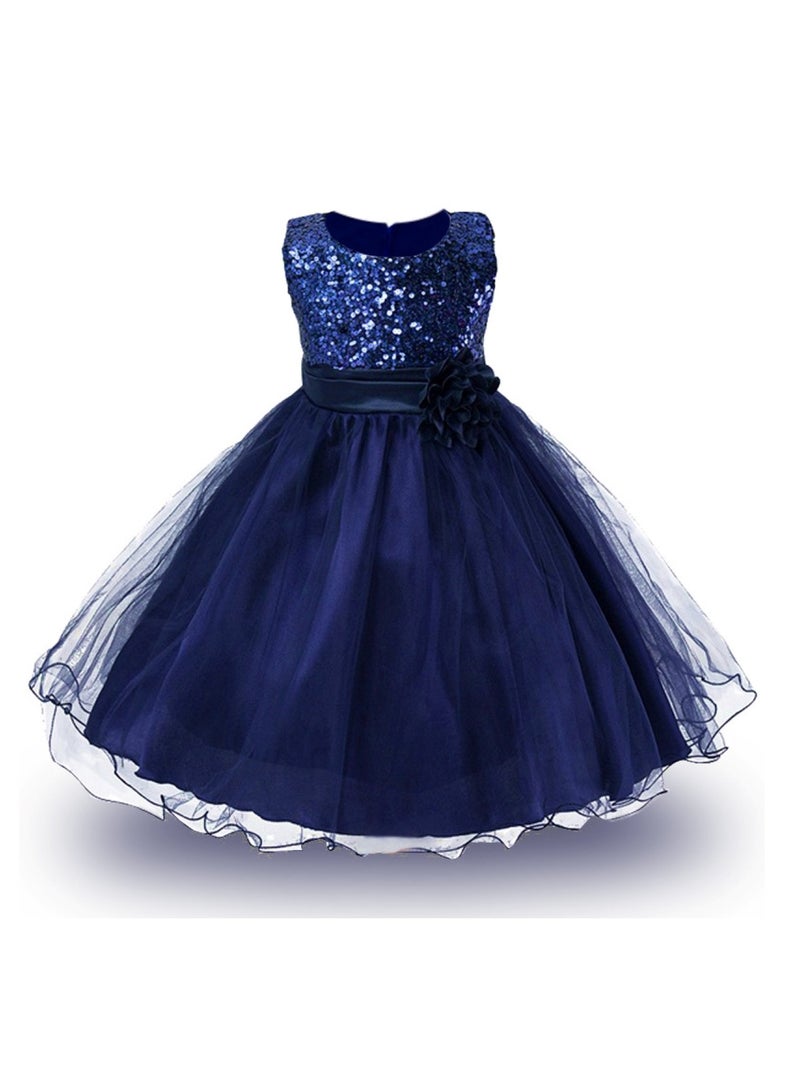D'Daniela Sequin Bodice Tulle Dress - Image 1