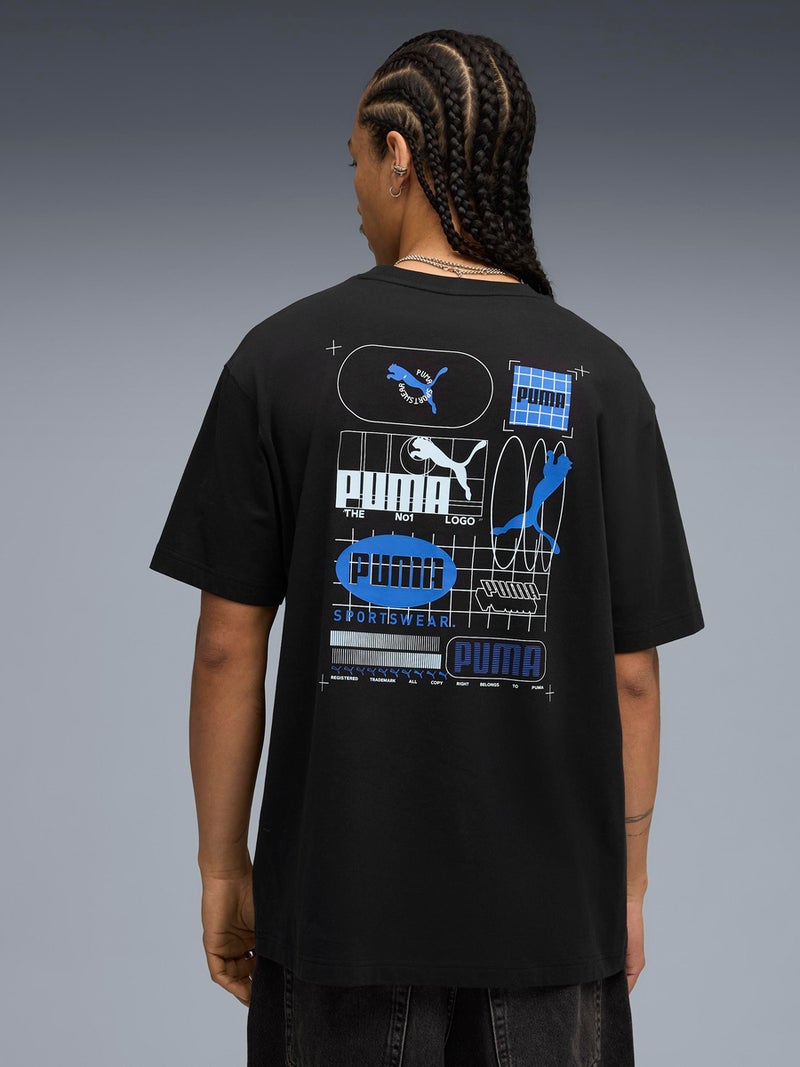 Puma Graphic Grid T-Shirt - Image 1