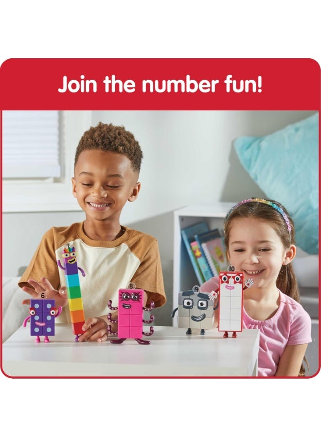 Learning Resources hand2mind Numberblocks Friends Six to Ten, Action Figure Set, Toy Figures, Small Figurines for Kids, Counting Blocks, Numbers for Toddlers, Math Toys, Kids Birthday Gifts, Easter Basket Stuffers - Image 5