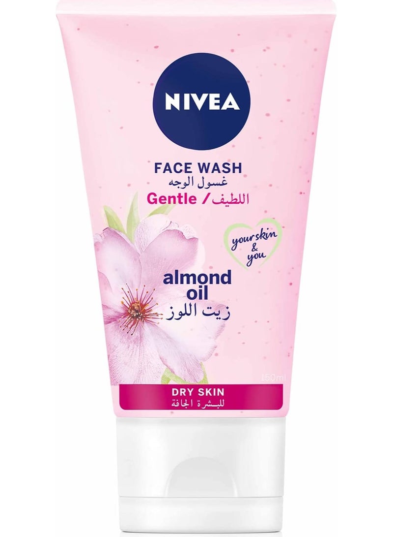 NIVEA Face Wash Cleanser, Gentle Cleansing, Dry Skin, 150ml - Image 5