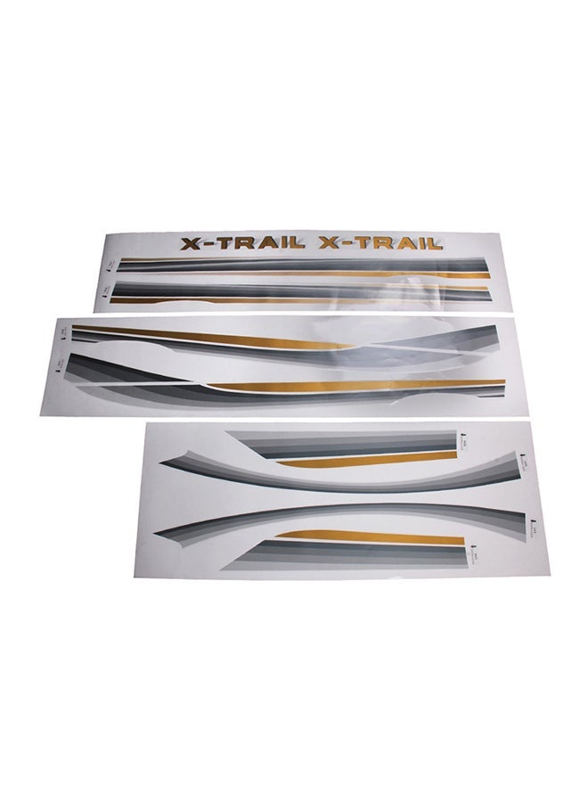 NIBEMINENT 3-Piece Suv Body Decorative Strip Brand Car Streamline Shining Sticker For Honda Crv Nissarl X-Trail/Qashqai/Murano Series