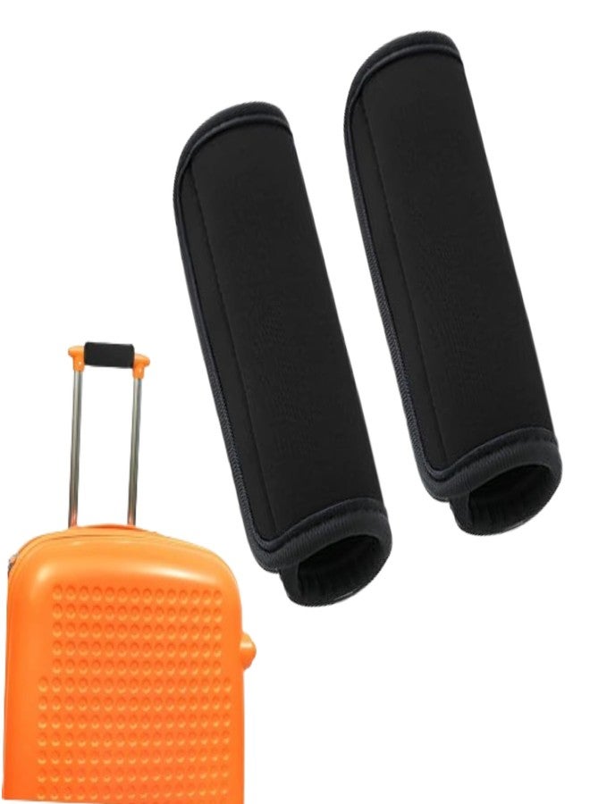 NIHSPRUHAY 2Pc Soft Comfortable Neoprene Luggage Handle Wrap Grip Identifier Stroller Grip Protective Cover Travel Bag Luggage Suitcase - Image 1