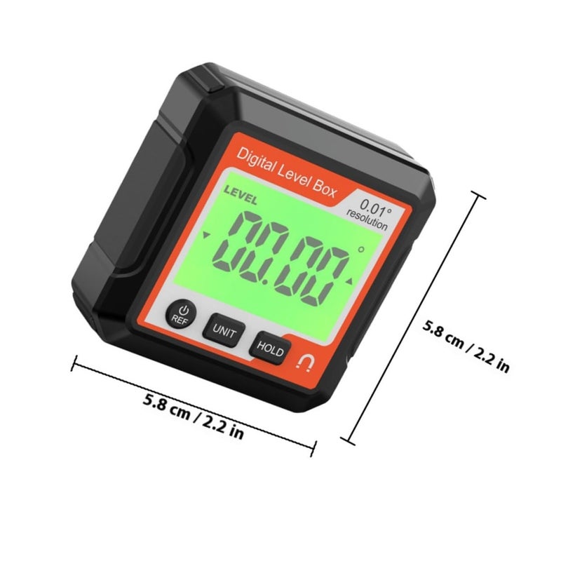 Professional Digital Protractor Inclinometer Angle Gauge with Backlit LCD Portable Mini Level Tool for Precise Woodworking Automotive Repair and Machine Positioning - Image 2