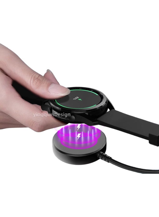 Win Potential Winqian Compatible Charging Dock And Cable For Samsung Watch, Galaxy Watch 7/6/5/4/Pro/3/2 Smartwatch, Magnetic Wireless Charger Accessory - Image 1
