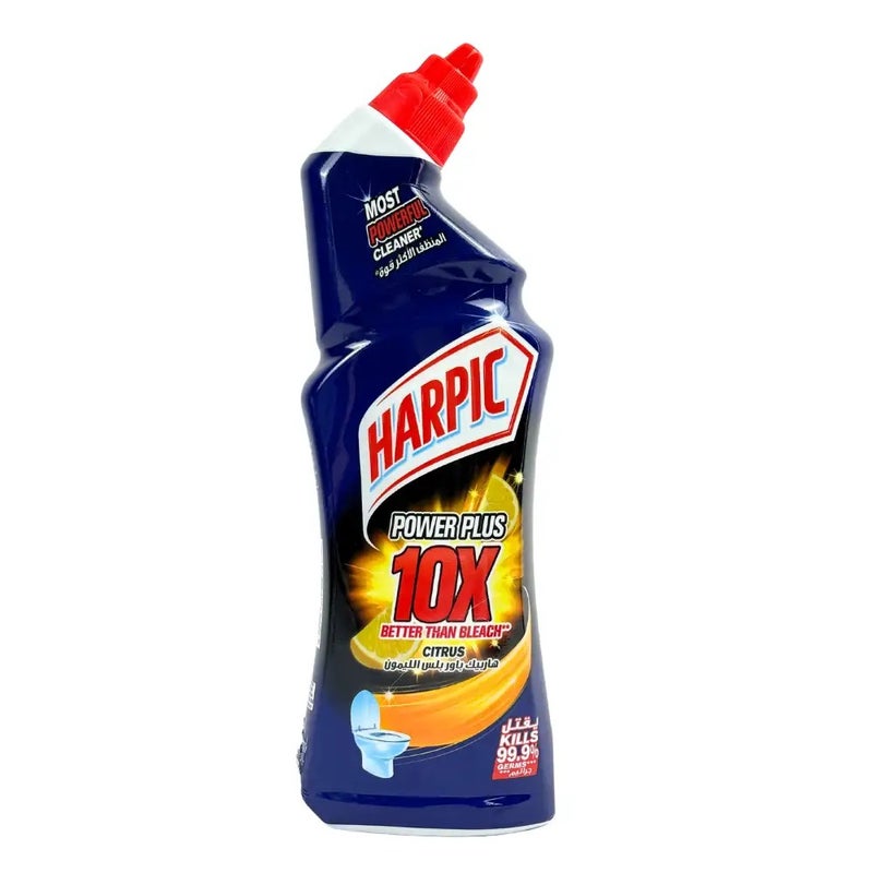 Harpic Power Plus 10X Toilet Cleaner Better Than Bleach Citrus- 750ml - Image 1
