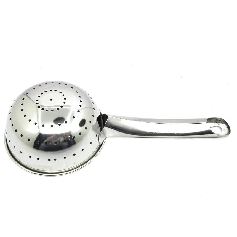 Nyra Stainless Steel StrainerColander with Handle for Rice Poha Vegetables and More Essential Kitchen Tools Home Kitchen 30 cm - Image 5