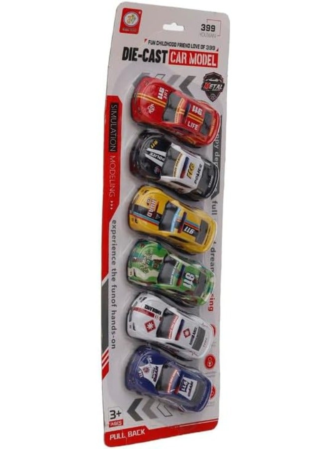 6 Pieces Metal Car Set for Kids - Image 2