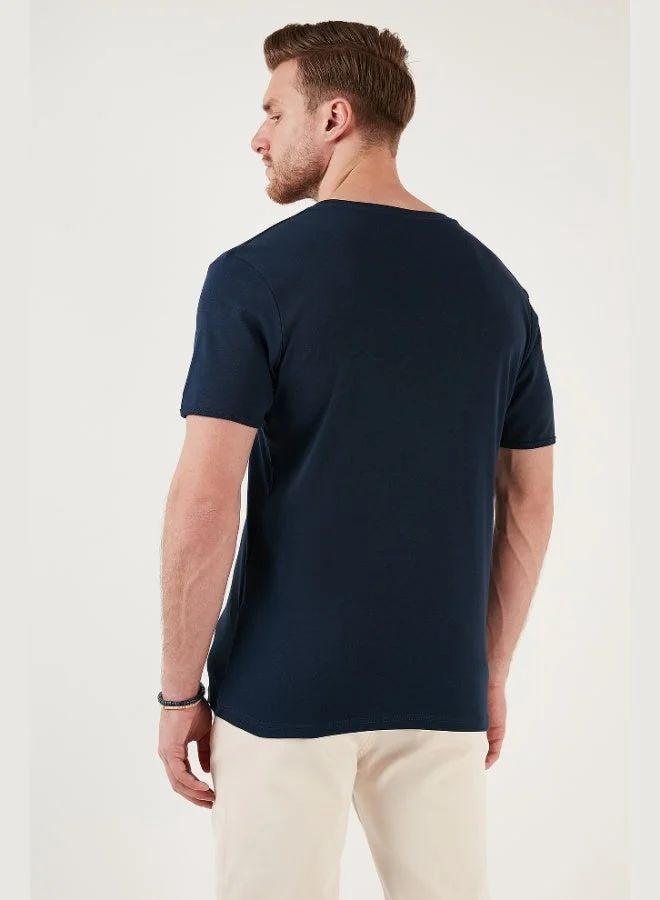 Buratti  Buratti 100% Cotton V Neck Slim Fit T Shirt Men's T SHIRT 5902122 for Men | Best Price UAE