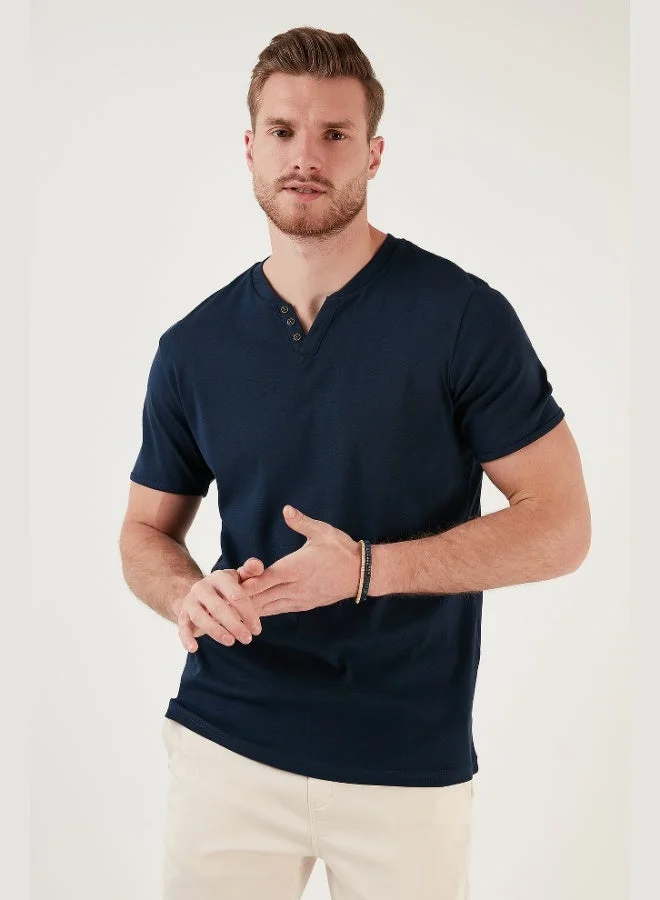 Buratti  Buratti 100% Cotton V Neck Slim Fit T Shirt Men's T SHIRT 5902122 for Men | Best Price UAE