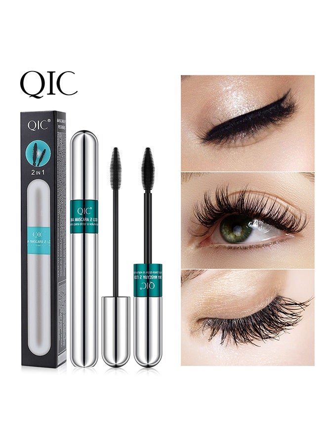 QIC 4D Silk Fiber Lash Mascara, 2 in 1 Thrive Mascara For Natural Lengthening And Thickening Effect - Image 1