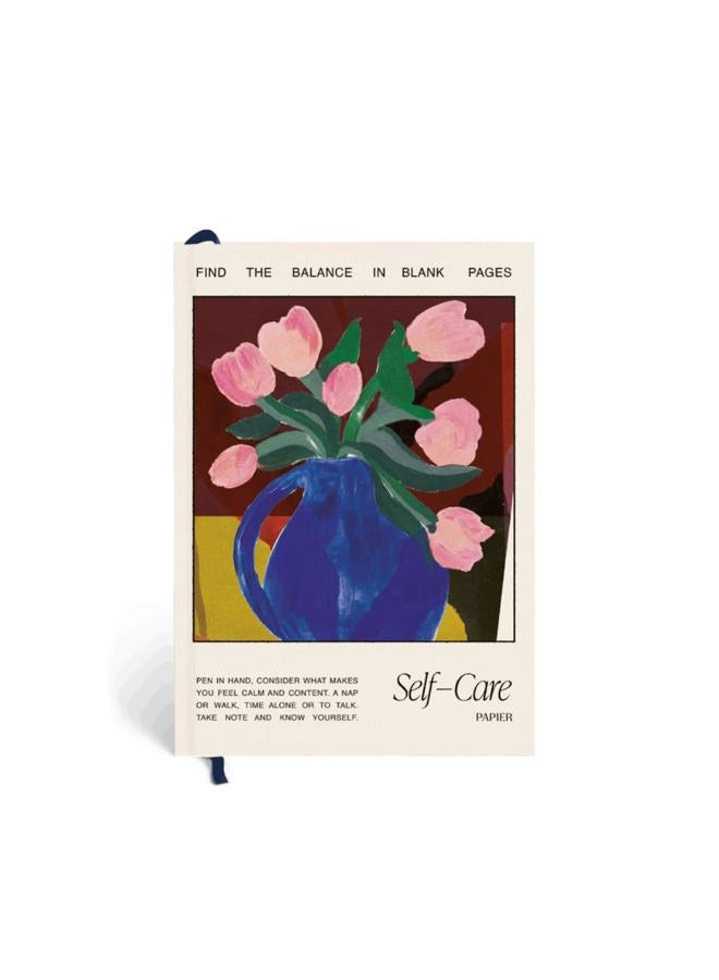 Papier Tulip Vase 12 Week Wellness Journal - Floral Hardback | Log Intentions Sleep & Energy, Morning & Evening | Weekly & Monthly CheckIn | Undated Planner | Reflection & Mindfulness | Self Care Gift - Image 1