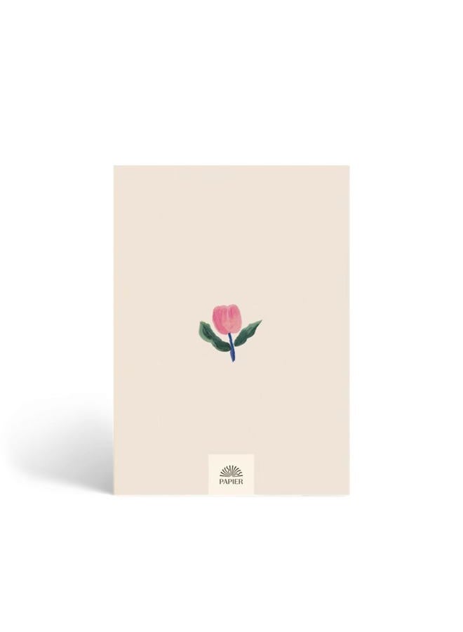 Papier Tulip Vase 12 Week Wellness Journal - Floral Hardback | Log Intentions Sleep & Energy, Morning & Evening | Weekly & Monthly CheckIn | Undated Planner | Reflection & Mindfulness | Self Care Gift - Image 2