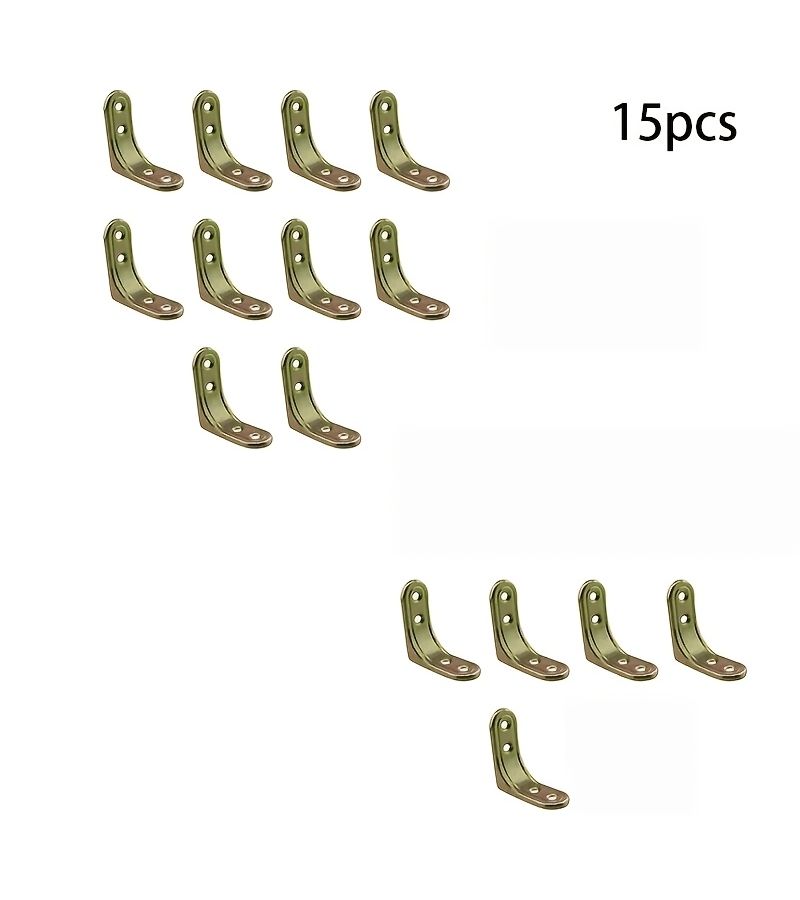 15 Pieces L Shaped Bracket for Cabinet Shelf Table Closet - Image 1