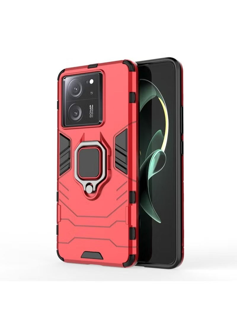 X-level Xiaomi 13T/13T Pro/Redmi K60 Ultra/K60 Case Cover with Ring Kickstand Stand Back Protective Hybrid Heavy Duty Armor Dual Layer Shockproof Anti-Scratch Back Cover Protector  - Image 1