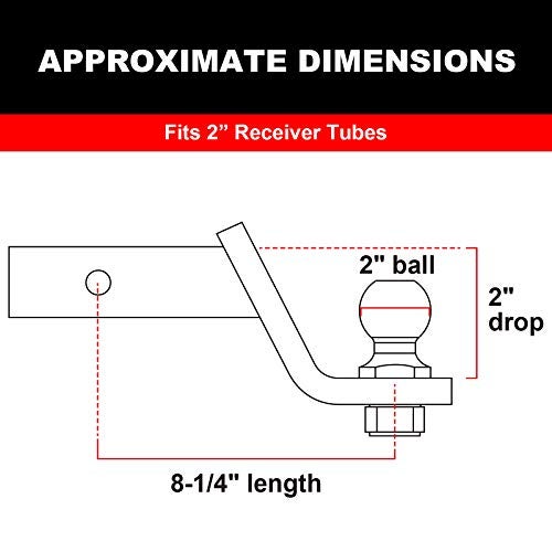 BIG RED ATRLY2003R Torin Trailer Hitch Mount and Ball: 6,000 lb Capacity - Image 5