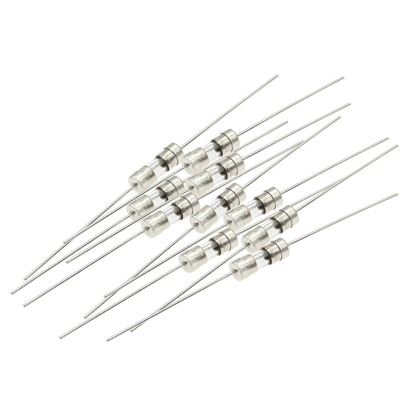 3 6x10mm Fast Blow Glass Tube Fuses 1 5A Slow T 250V 10 Pack - Image 2