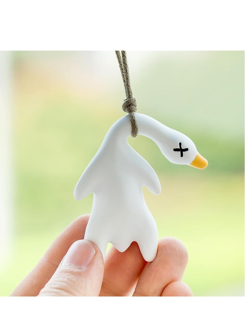 RATSAW Car Hanging Ornament Cute Swinging Roast Duck Car Mirror Hanging Accessories Car Pendant Car Hanging Accessories Car Interior Charms Decoration Car Decoration Gift Rearview Mirror Charms  - Image 1