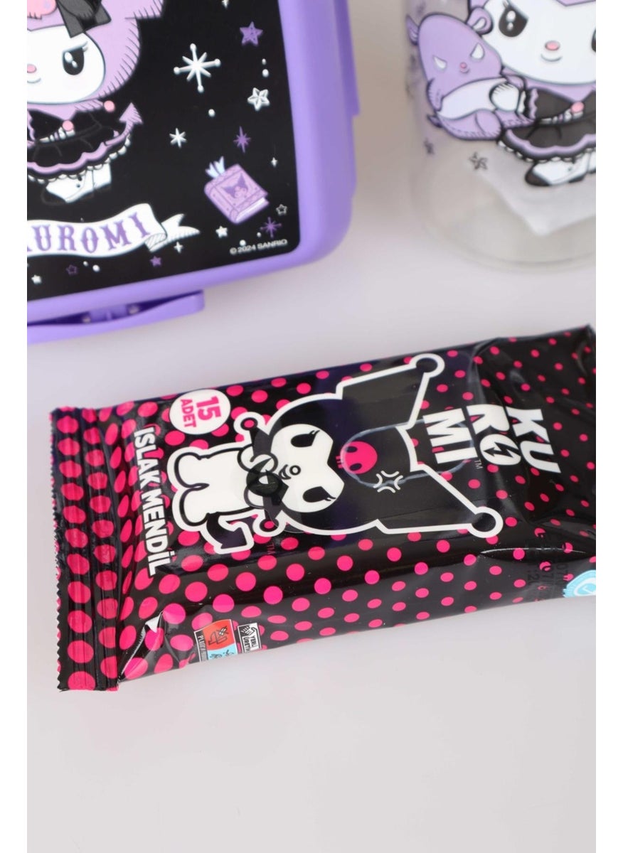 kuromi - New Season Licensed Tritan Flask 700 ml and 2 Layer Lunch Box Meal Set - Image 1