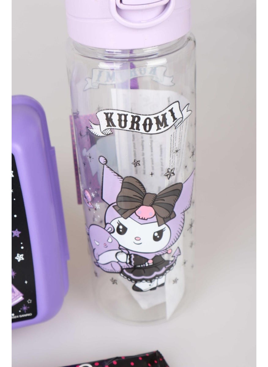kuromi - New Season Licensed Tritan Flask 700 ml and 2 Layer Lunch Box Meal Set - Image 1