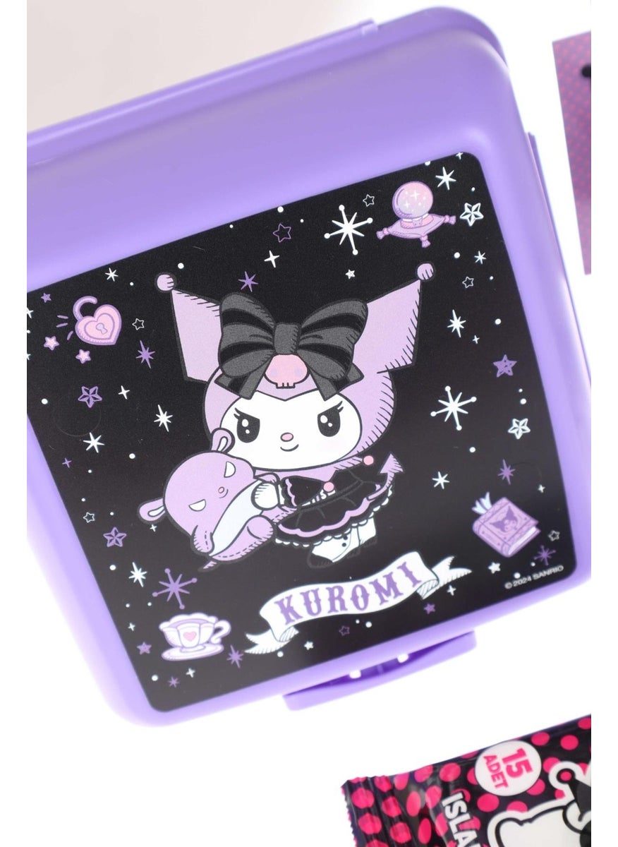 kuromi - New Season Licensed Tritan Flask 700 ml and 2 Layer Lunch Box Meal Set - Image 1
