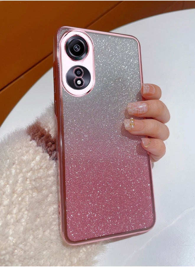 ماركة غير محددة مناسب لجراب الهاتف المحمول اللامع المطلي بالكهرباء OPPO A78 4G  - Image 1