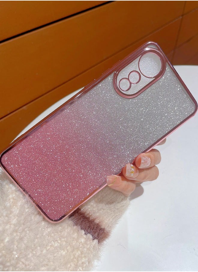 ماركة غير محددة مناسب لجراب الهاتف المحمول اللامع المطلي بالكهرباء OPPO A78 4G  - Image 2