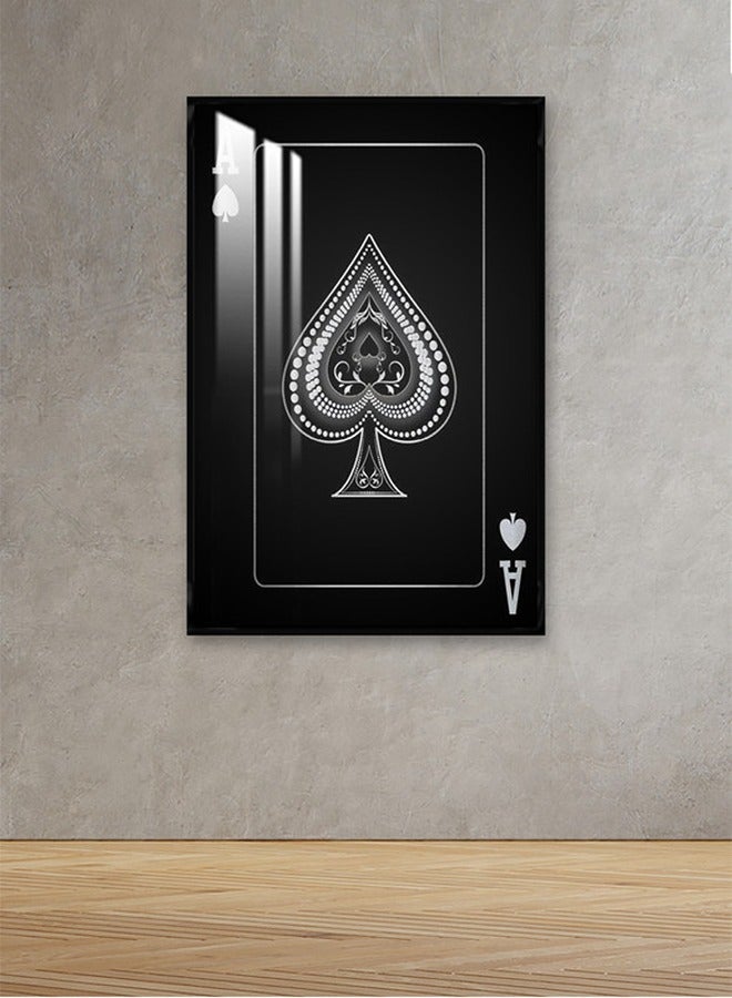 ماركتنا لوحة جدارية120×80سم مع برواز أسود وطبقة اكريلك شفاف بتصميم مودرن - Image 1