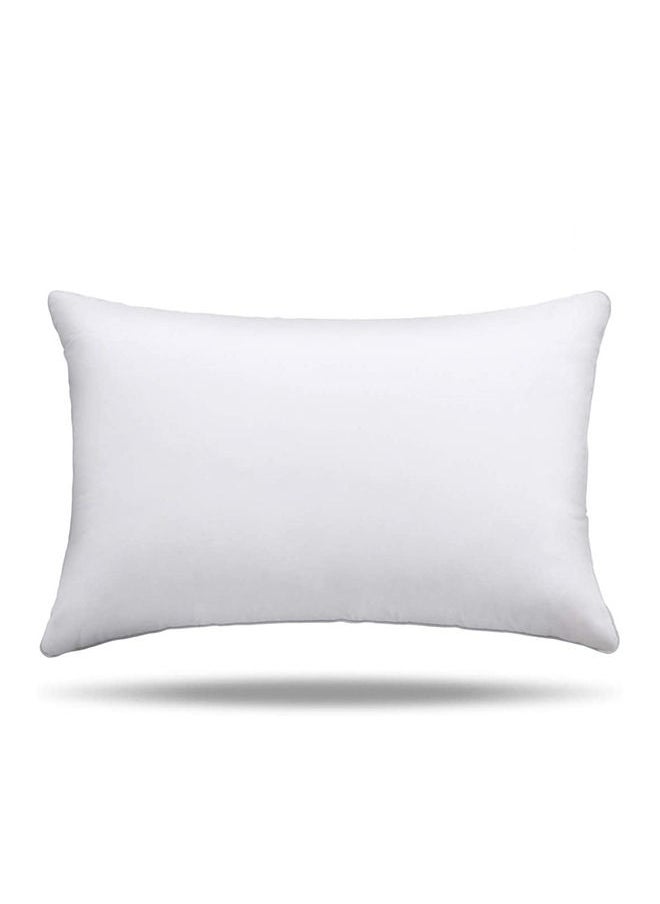 Hotel Linen Klub - وسادة ديركو الأميرة 1 قطعة - 48x70 سم، غلاف خارجي 100% ميكروفايبر، حشو 100% ألياف فارغة بملمس ناعم، قياسي، أبيض - Image 1
