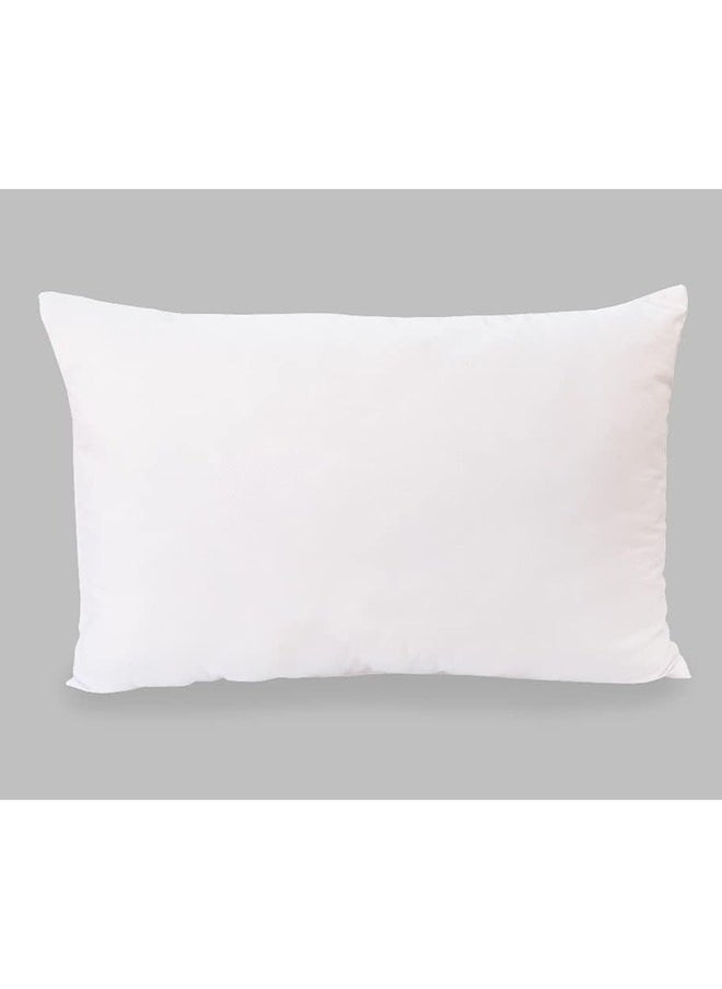 Hotel Linen Klub - وسادة ديركو الأميرة 1 قطعة - 48x70 سم، غلاف خارجي 100% ميكروفايبر، حشو 100% ألياف فارغة بملمس ناعم، قياسي، أبيض - Image 1