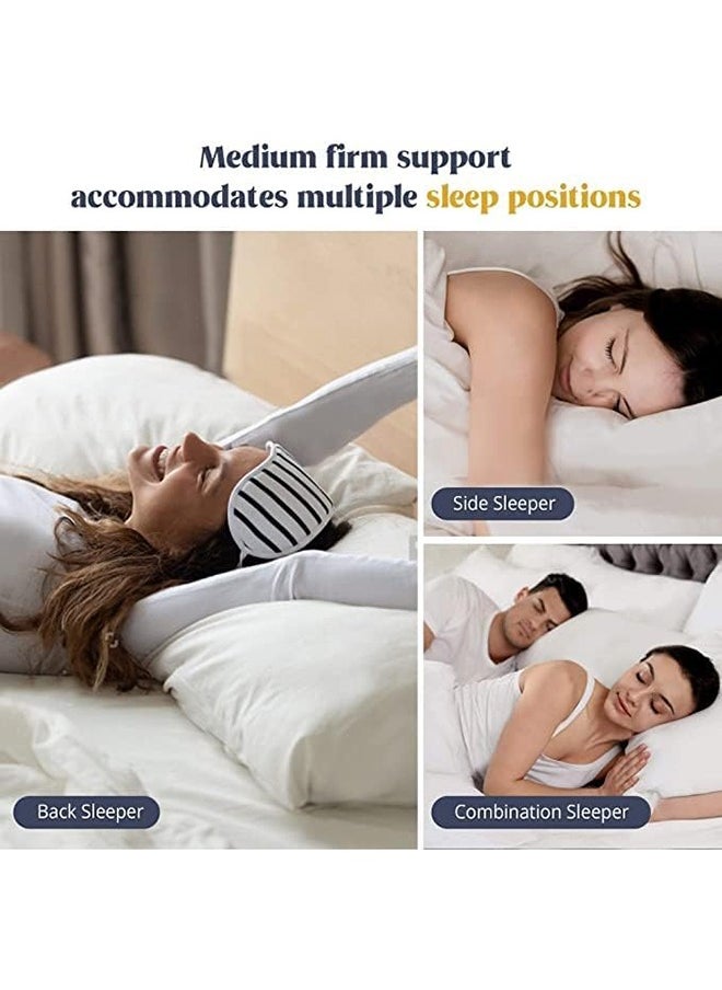 Hotel Linen Klub - وسادة ديركو الأميرة 1 قطعة - 48x70 سم، غلاف خارجي 100% ميكروفايبر، حشو 100% ألياف فارغة بملمس ناعم، قياسي، أبيض - Image 1