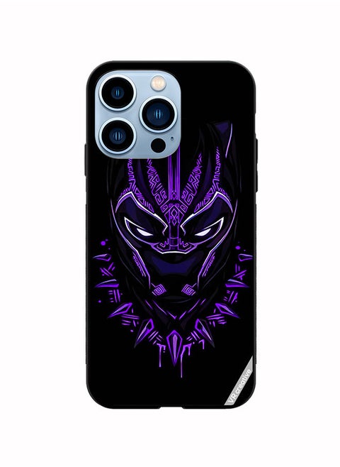 Protective Case Cover For Apple iPhone 14 Pro Max Black Panther Design Multicolour