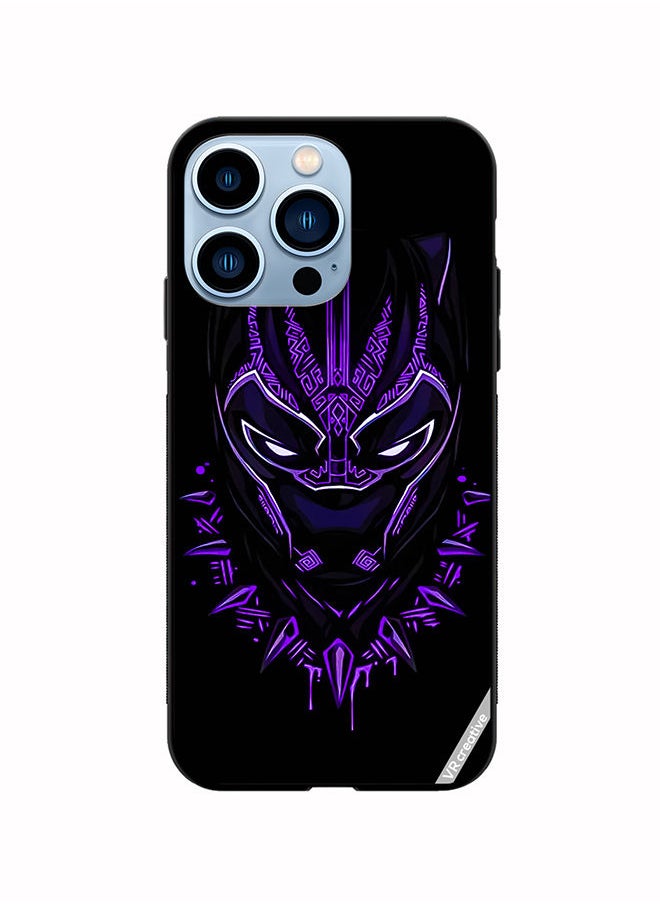 VR CREATIVE - Protective Case Cover For Apple iPhone 14 Pro Max Black Panther Design Multicolour - Image 1
