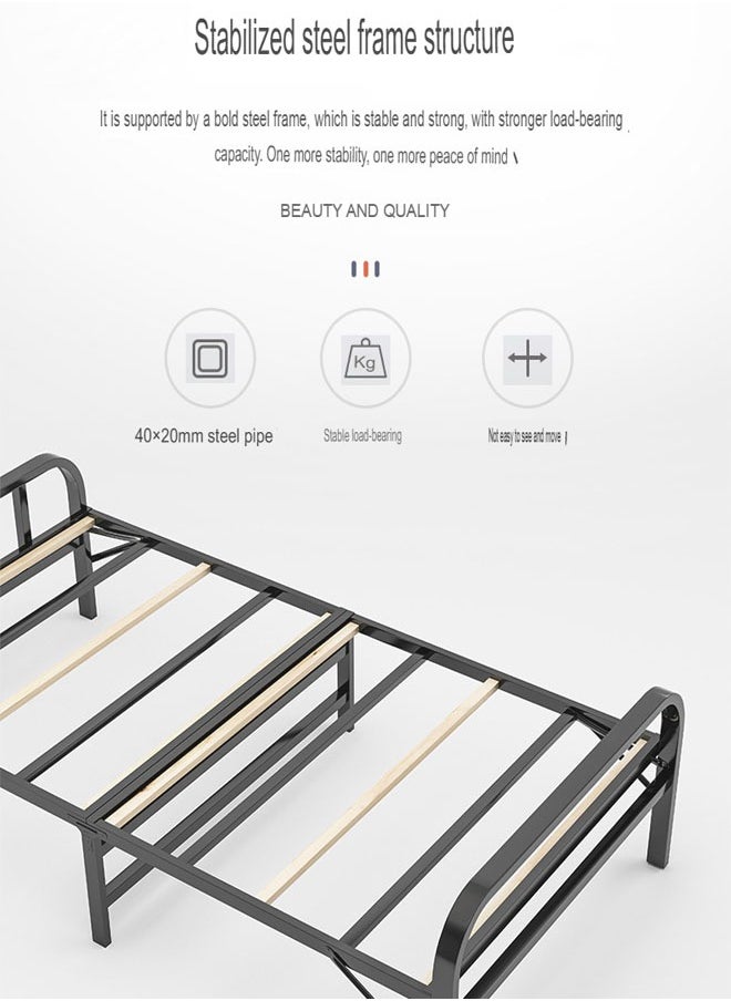 NKX Portable Foldaway household Simple Bed companion 90cm  - Image 2