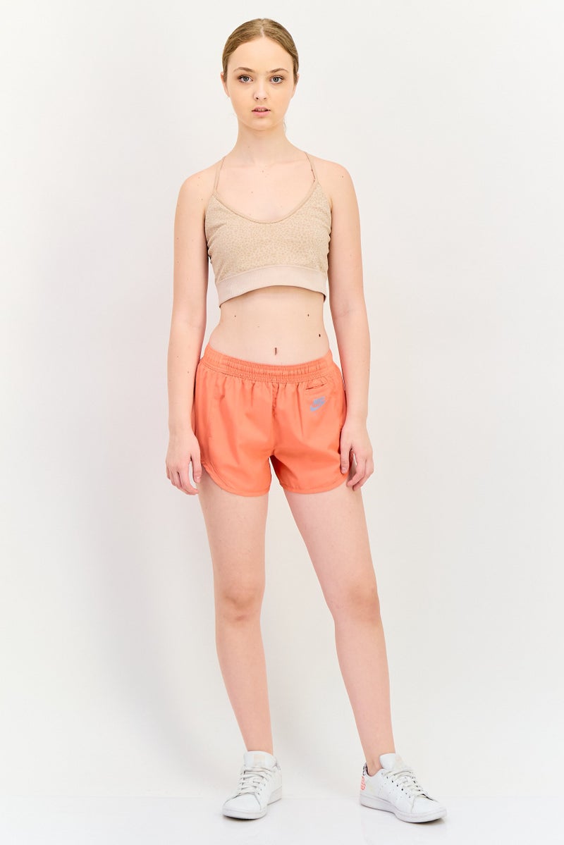 Nike Women Dri Fit Running Shorts, Coral - Image 4