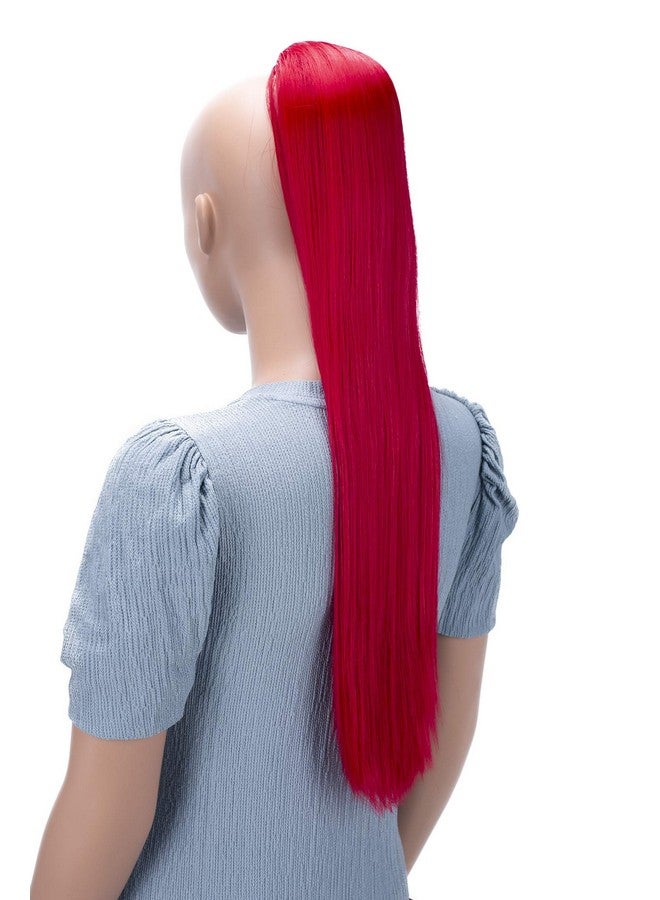 CAISHA By Prettyshop 26" Hairpiece Ponytail Extension Drawstring Voluminous Straight Red Ph616 - Image 1