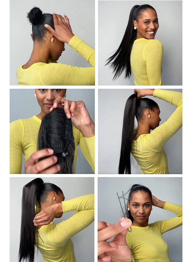 CAISHA By Prettyshop 26" Hairpiece Ponytail Extension Drawstring Voluminous Straight Red Ph616 - Image 5