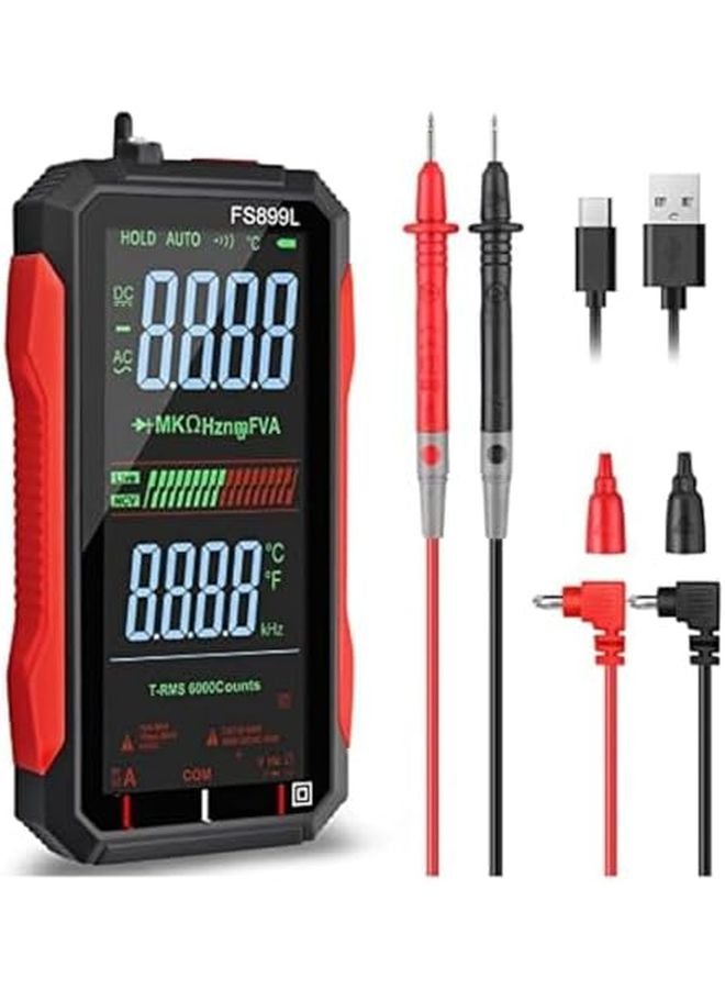 FS899S Rechargeable Smart Digital Multimeter Fully Automatic Display Tester For Home And Industrial Electrical - Image 3