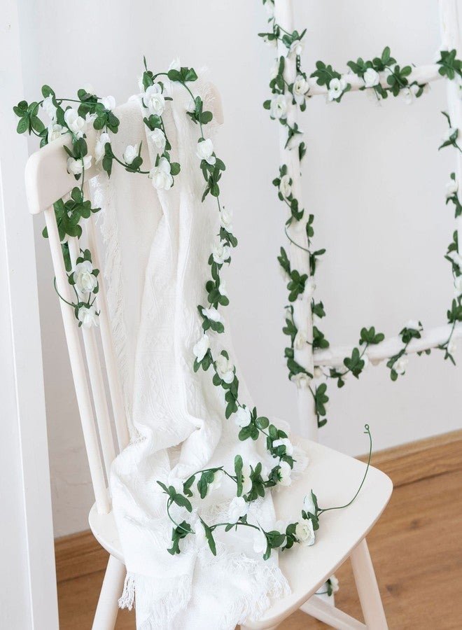 WEISPARK Fake Flowers - 10pcs 82 FT Artificial Rose Vine Flower Plants Hanging Rose Ivy for Home Hotel Office Wedding Party Garden Craft Art Décor - Image 4