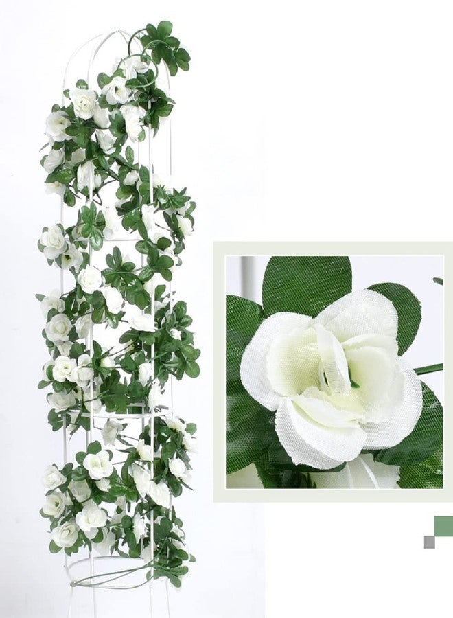 WEISPARK Fake Flowers - 10pcs 82 FT Artificial Rose Vine Flower Plants Hanging Rose Ivy for Home Hotel Office Wedding Party Garden Craft Art Décor - Image 2