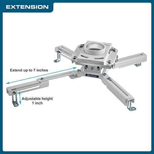 QualGear Pro-AV QG-KIT-VA-3IN-W Projector Mount Kit Accessory Vaulted Ceiling Adapter, 3" 1.5", White - Image 3
